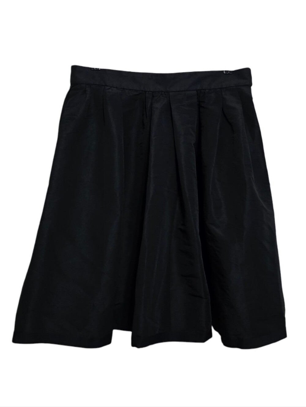 COS Voluminous Taffeta Pleated A-Line Skirt in Black Size 12
